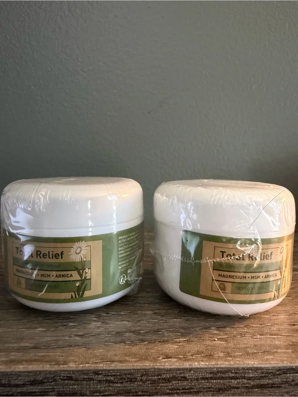 Soothing Body Cream with Magnesium & Arnica-set of two